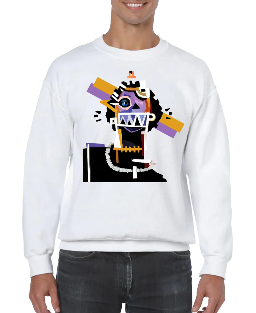 Neocubism Artwork Men’s Sweatshirt | Streetwear