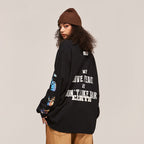 Vintage Print Round Neck Sweater for Spring Collection