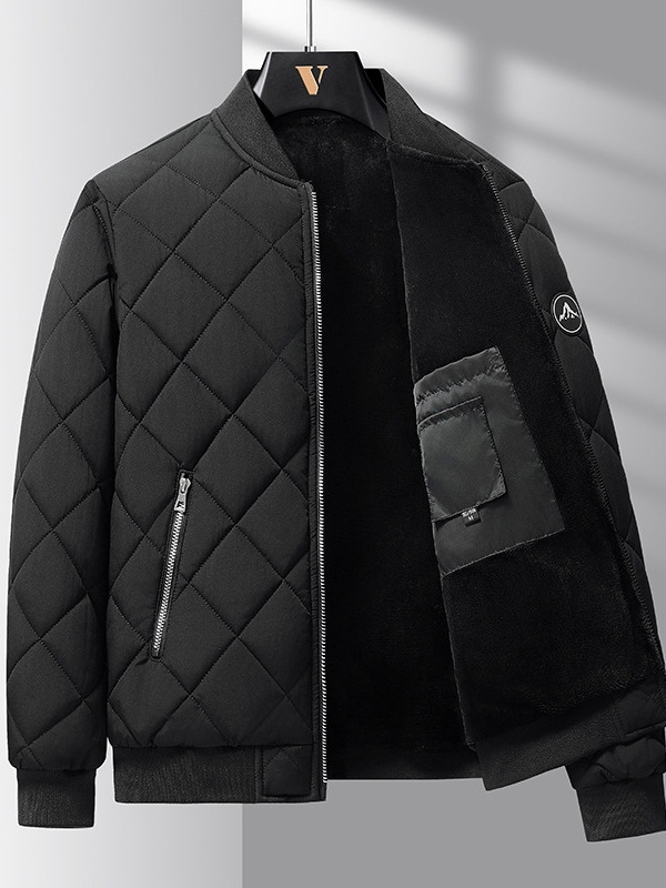 Quilted Cotton Baseball Jacket