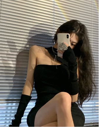 Sleeveless Half Turtleneck Dress for Women's Summer