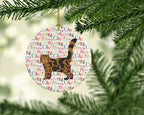 Foldex Exotic Fold #2 Cat Christmas Ceramic Ornament