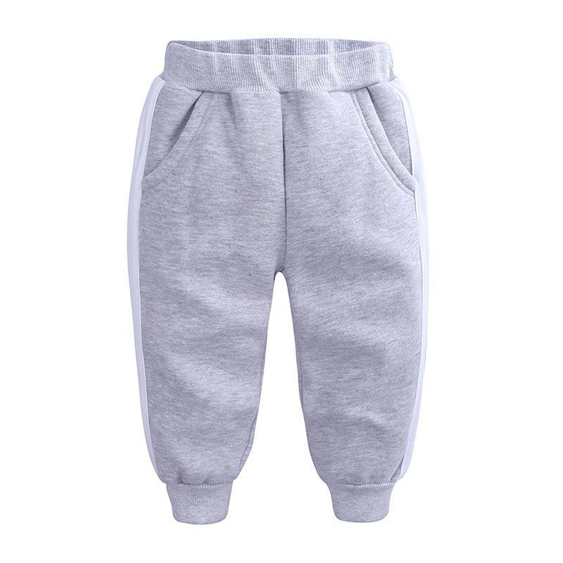 Children's Fleece Sweatpants in Simple Fashion Style