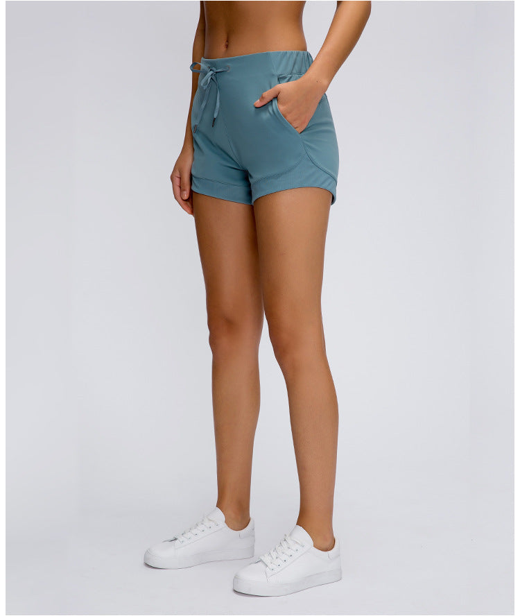 Women's High Waist Breathable Stretch Athletic Shorts