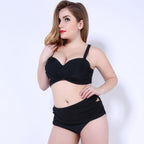 Plus Size Two-Piece Bikini Swimwear Set