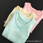 Lightweight Summer Mesh Cotton Tank Top for Girls