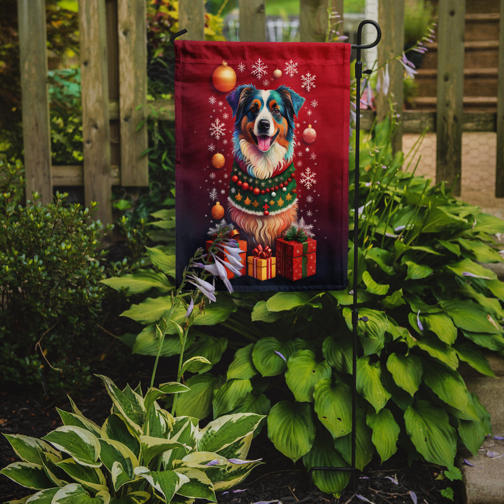 Australian Shepherd Holiday Christmas Garden Flag