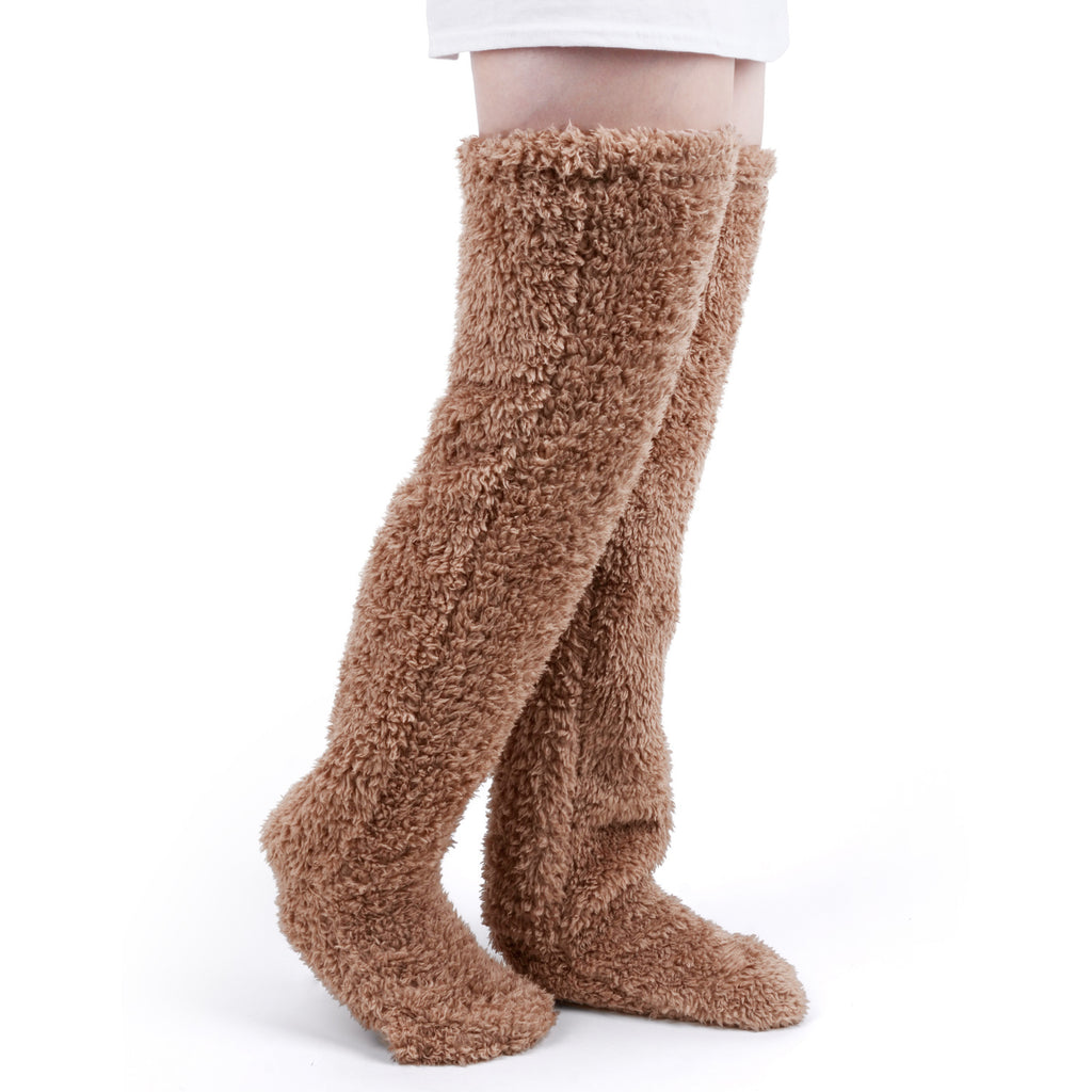 Thick Fleece Coral Home Floor Sleeping Socks