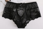 High-Waisted Polka Dot Lace Shaping Panties