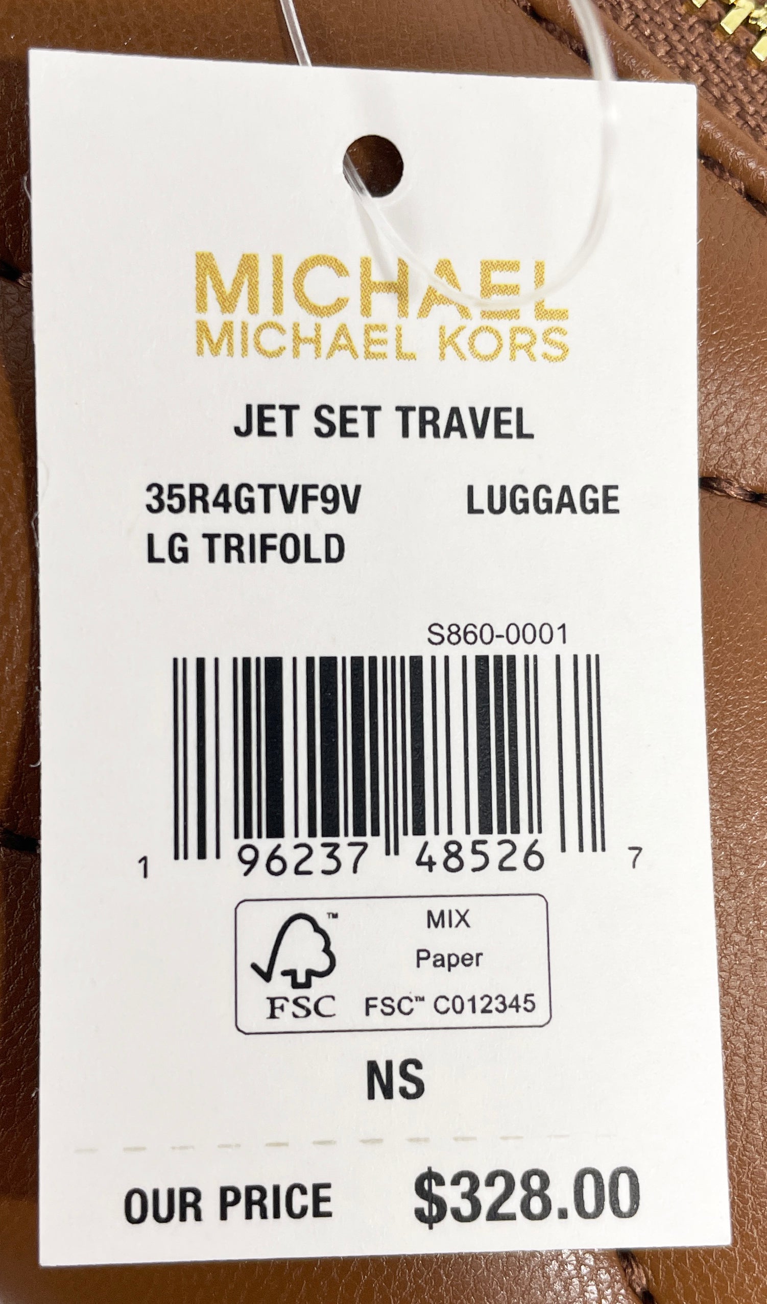 Michael Kors Jet Set Travel Large Quilted Leather Trifold Wallet
