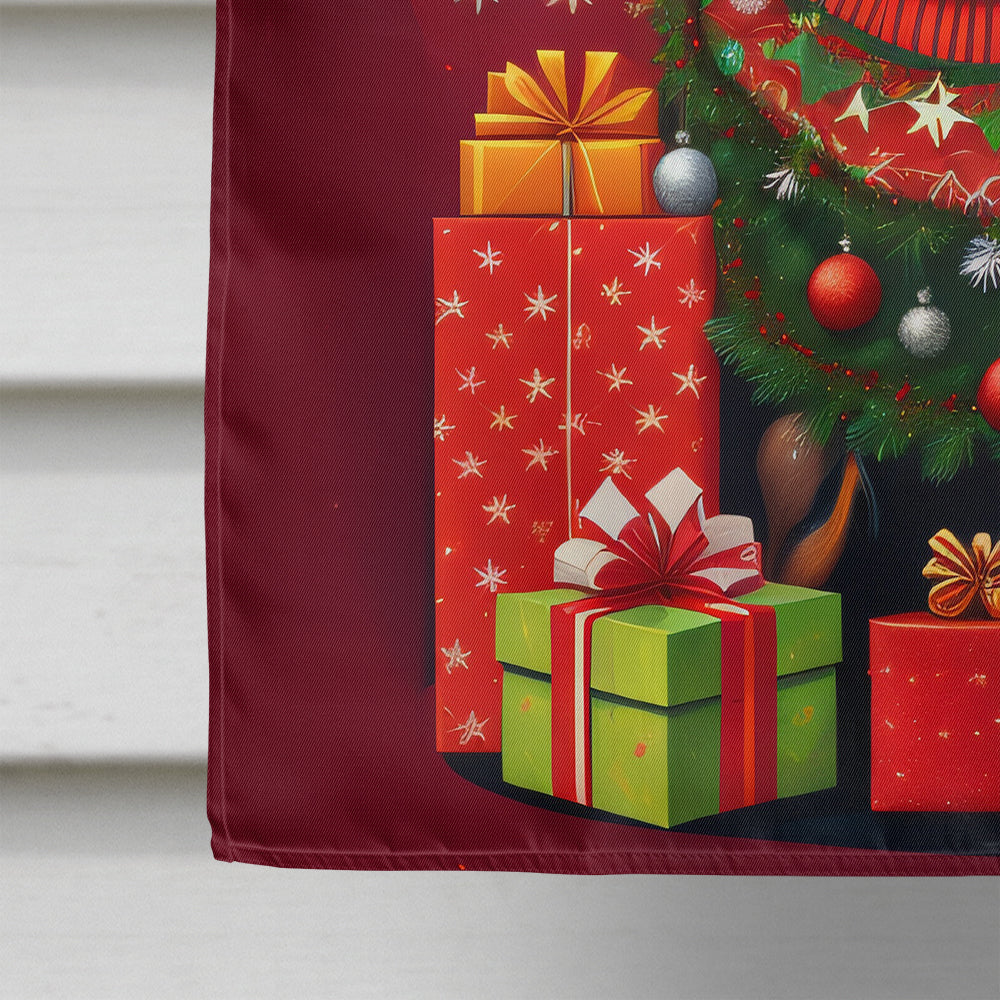 Entlebucher Mountain Dog Holiday Christmas House Flag