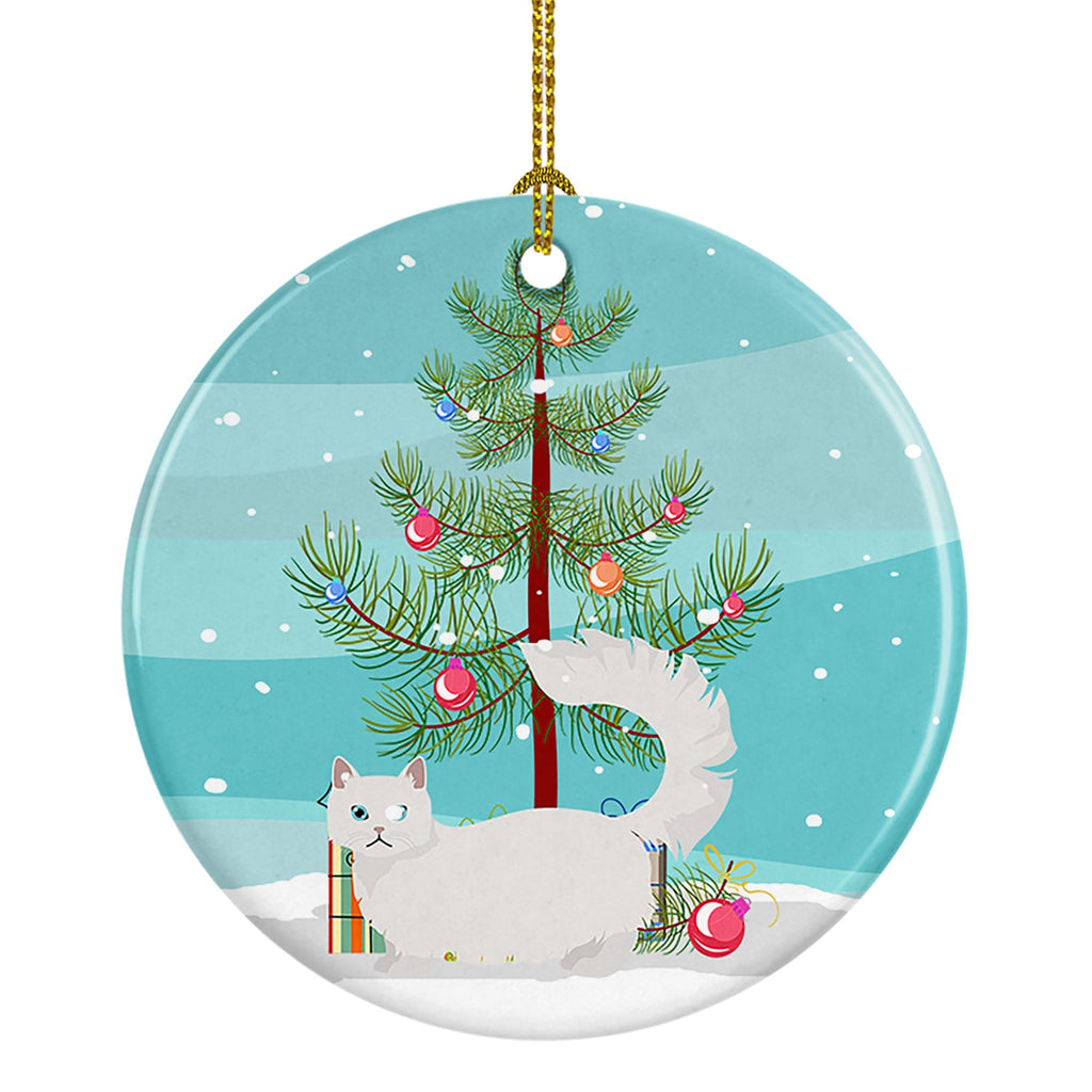 Napoleon Cat Christmas Ceramic Ornament