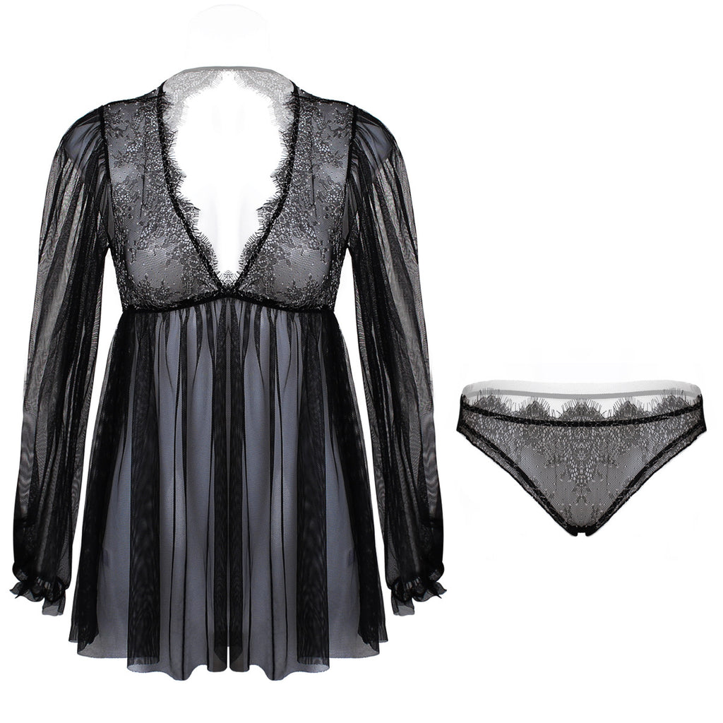 New Autumn Winter Women's Lace Lingerie Set