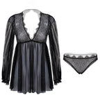 New Autumn Winter Women's Lace Lingerie Set
