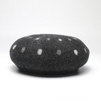Polka Dot Wool Beret Hat for Women and Girls | Embroidered Cap