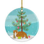 Exotic Shorthair Cat Christmas Ceramic Ornament