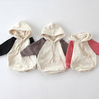 Hooded Sweater with Contrast Sleeves for Kids
