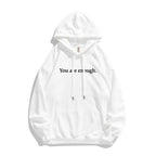Kangaroo Pocket Printed Drawstring Hoodie | Streetwear