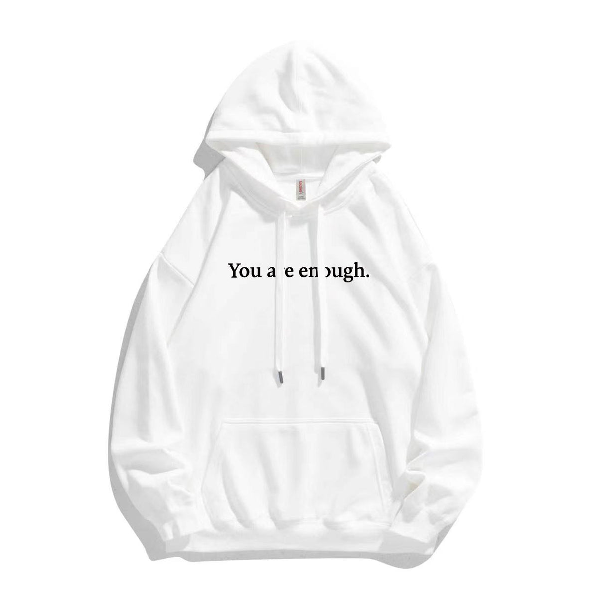 Kangaroo Pocket Printed Drawstring Hoodie | Streetwear