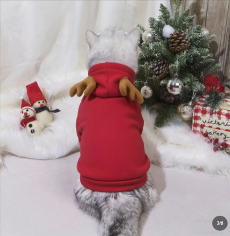 Pet Elk Christmas Costume Hoodie | Streetwear