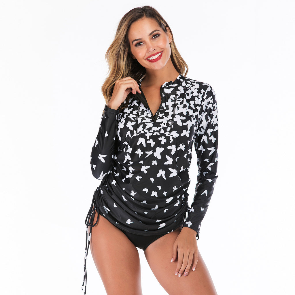 Onyhua Long Sleeve One-Piece Swimsuit