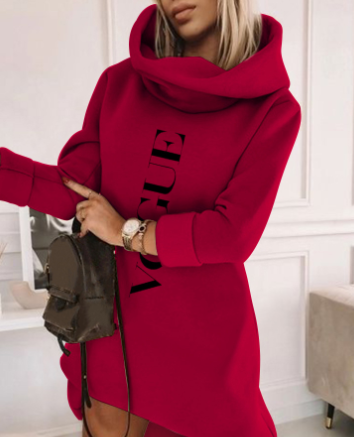 Casual Loose-Fitting Long Sleeve Hooded Pullover for Women | Streetwear