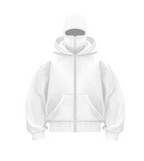 Barrack Hooded Face Mask Zipper Sweatshirt | Streetwear