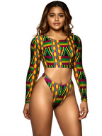 African Digital Print Bikini Swimwear