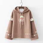 Casual Plush Hooded Sweater for Women