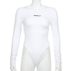 Autumn 2019 Women's Embroidered Backless Bodysuit