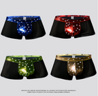 Gold Foil Star Print Shorts - Women's Underwear