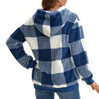 Cozy Women's Plush Hoodie with Drawstring for Fall/Winter | Streetwear