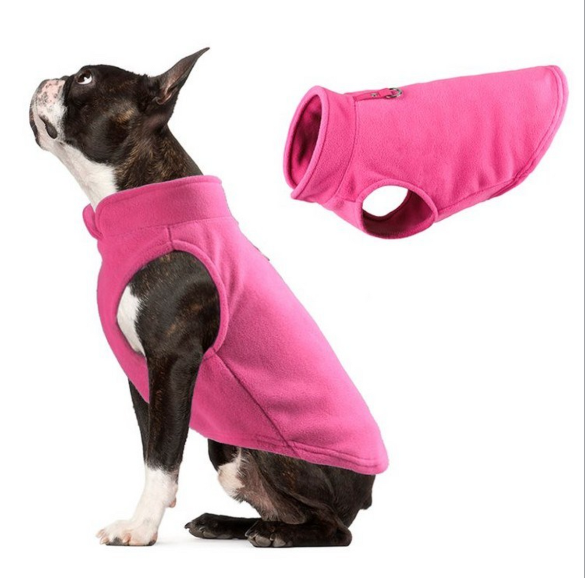 Fleece Dog Jacket for Small Pets and Puppies