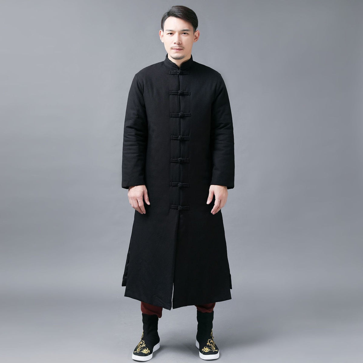 Folk Style Men's Cotton-Padded Casual Jacket