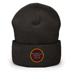 Tropical Maroon Beanie | Embroidered Cap