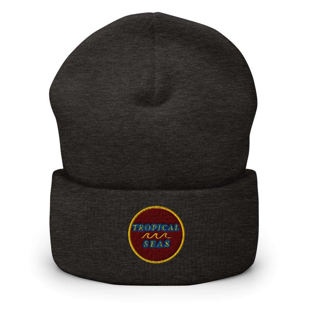 Tropical Maroon Beanie | Embroidered Cap