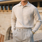 Men's Thickened Warm Lapel Base Sweater
