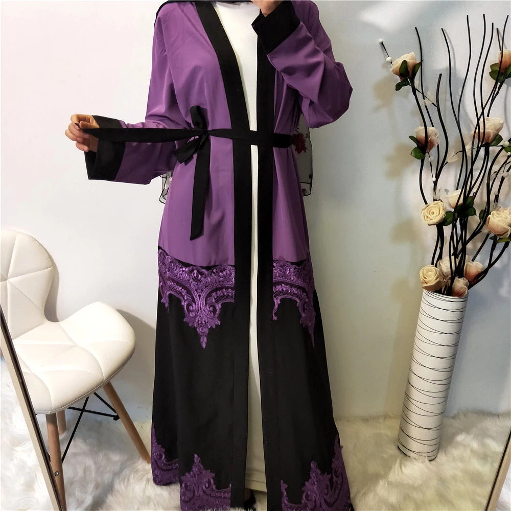 Lace Cut Out Patchwork Fashion Cardigan
