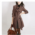 Plus Size Women's Slim Woolen Coat