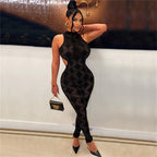 2023 Summer Women's Sexy Backless Bodysuit Jumpsuit