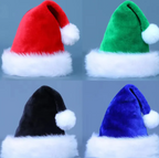 Soft Plush Christmas Hat | Embroidered Cap