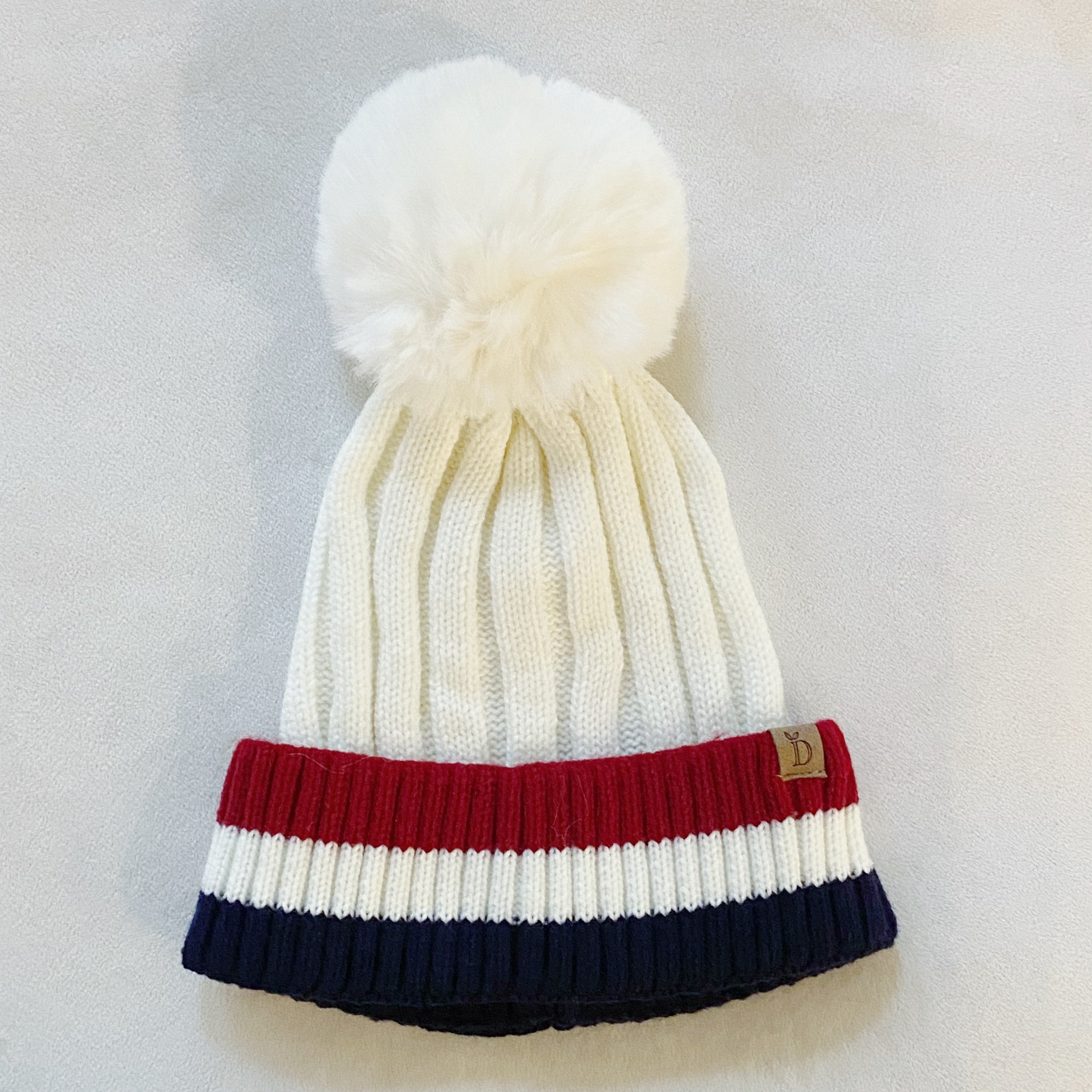 Deluna Stripe Beanie | Embroidered Cap