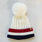 Deluna Stripe Beanie | Embroidered Cap