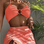 European and American Bikini 3-Piece Set for Women