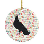 Budapest Highflyer Pigeon Christmas Ceramic Ornament
