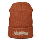 Premium Paradise Waffle Beanie | Embroidered Cap