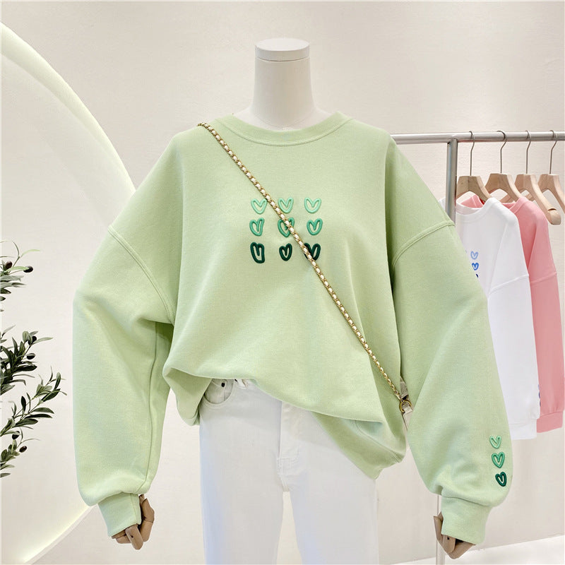 Loose Women's Round Neck Sweatshirt | Streetwear