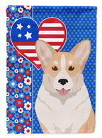 Fawn Cardigan Corgi USA American Garden Flag
