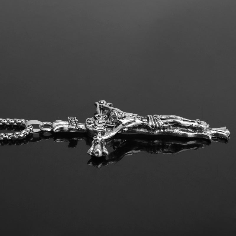 3D Jesus Christ Cross Pendant Necklace