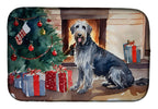 Irish Wolfhound Cozy Christmas Dish Drying Mat