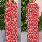 Christmas Printed Dress for Women